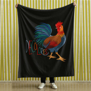 Couverture Polaire Rooster coloré DeColores Cursillo