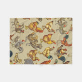Couverture Polaire Rooster Poulet de la ferme Pays Animal (Devant (Horizontal))