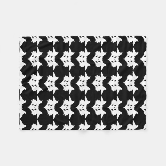 Couverture Polaire Rorschach Inkblot (Devant (Horizontal))