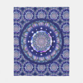 Couverture Polaire Rosace bleue (Devant)