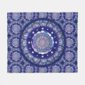 Couverture Polaire Rosace bleue (Devant (Horizontal))