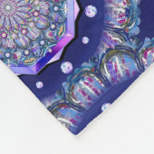 Couverture Polaire Rosace bleue (Coin)