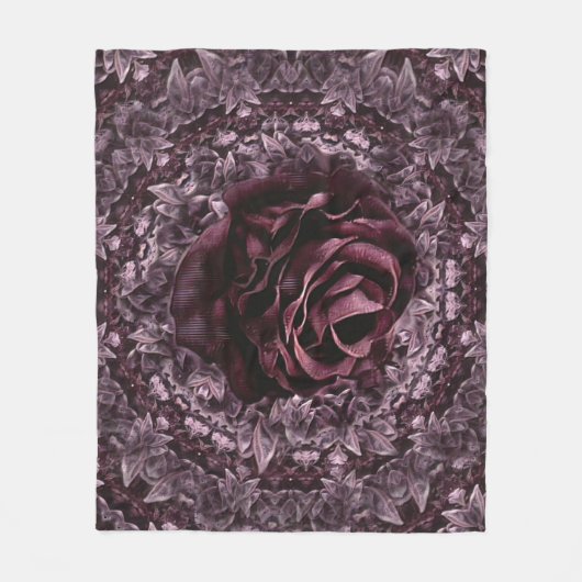 Couverture Polaire Rosace Mandala  (Devant)