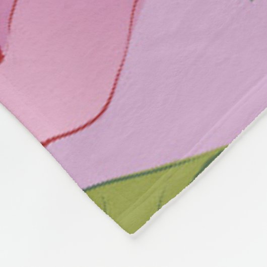 Couverture Polaire Rose 18 (Coin)