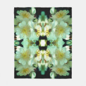 Couverture Polaire Rose à galets blancs sauvages (Devant)