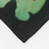 Couverture Polaire Rose à galets blancs sauvages (Coin)