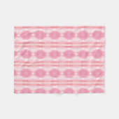 Couverture Polaire Rose avec blanc (Devant (Horizontal))