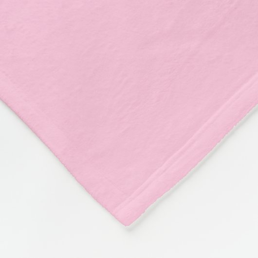 Couverture Polaire Rose blanc préppy (Coin)