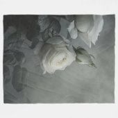 Couverture Polaire Rose blanche (Devant (Horizontal))