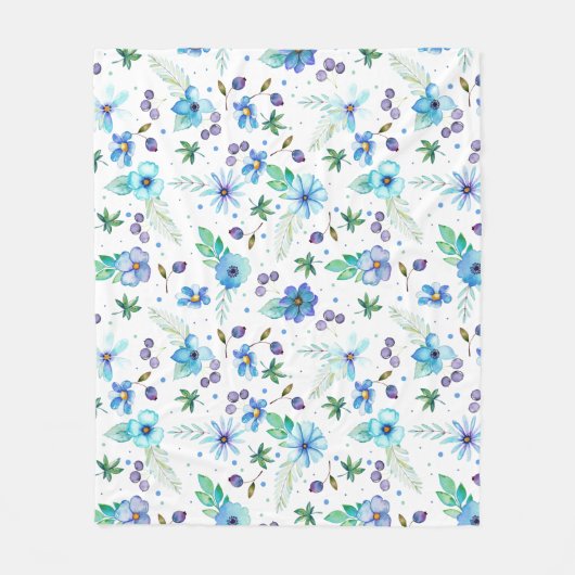 Couverture Polaire Rose bleu (Devant)