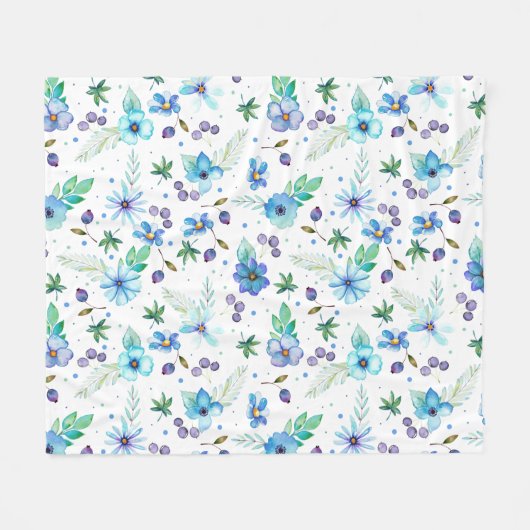 Couverture Polaire Rose bleu (Devant (Horizontal))