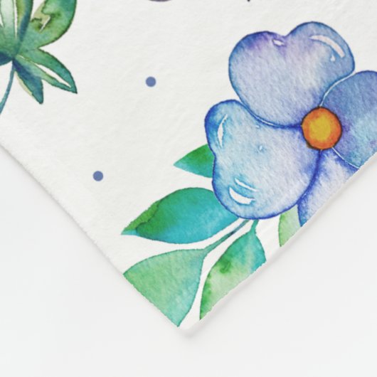 Couverture Polaire Rose bleu (Coin)