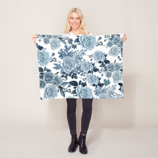 Couverture Polaire Rose bleu (En situation)