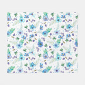 Couverture Polaire Rose bleue (Devant (Horizontal))