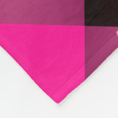 Couverture Polaire Rose chaud monogramme (Coin)