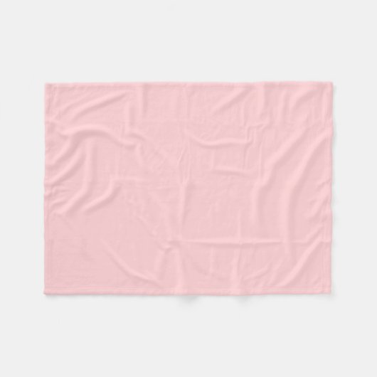 Couverture Polaire Rose clair solide (Devant (Horizontal))