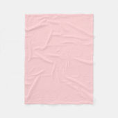 Couverture Polaire Rose clair solide (Devant)