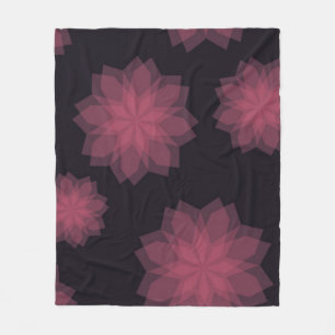 Couverture Polaire Rose, cool, tendance, abstraction de fleurs modern