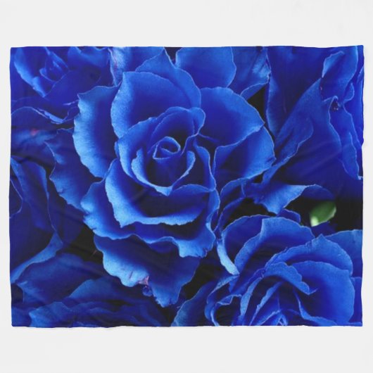 COUVERTURE POLAIRE ROSE DE BLEU (Devant (Horizontal))
