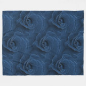 Couverture Polaire Rose de bleu de velours (Devant (Horizontal))