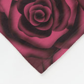 Couverture Polaire Rose de Bourgogne (Coin)
