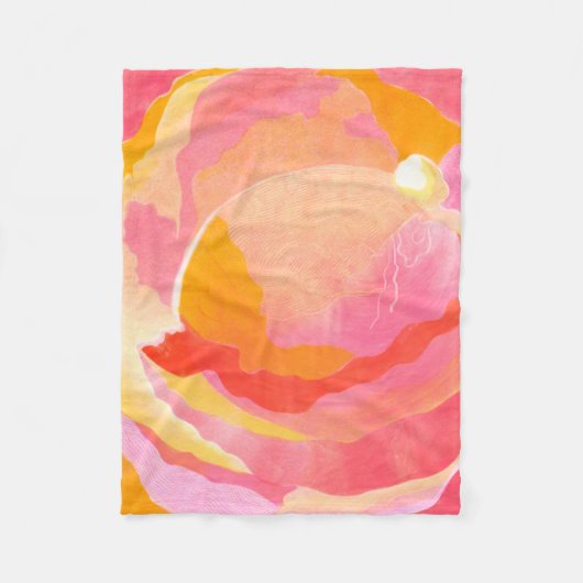 Couverture Polaire Rose de chou III (Devant)