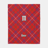 Couverture Polaire Rose de clan Tartan (Devant)