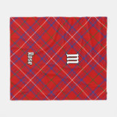 Couverture Polaire Rose de clan Tartan (Devant (Horizontal))