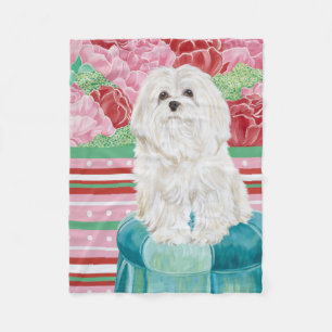 Couverture Polaire Rose de Della maltais