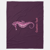 Couverture Polaire Rose de Seahorse (Devant)