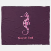 Couverture Polaire Rose de Seahorse (Devant (Horizontal))