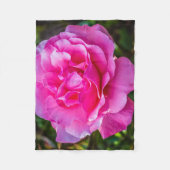 Couverture Polaire Rose délicate. (Devant)