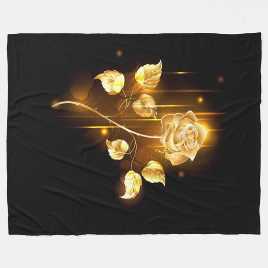 Couverture Polaire Rose d'or ( rose d'or ) (Devant (Horizontal))
