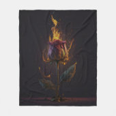 Couverture Polaire rose en feu (Devant)