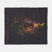 Couverture Polaire rose en feu (Devant (Horizontal))