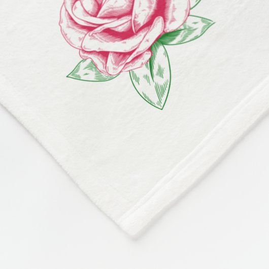 Couverture Polaire Rose et avion (Coin)