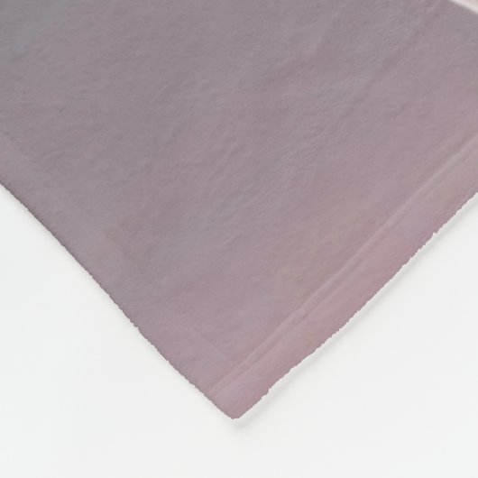 Couverture Polaire Rosé Et Blanc Fluffé (Coin)