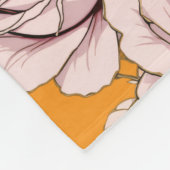 Couverture Polaire Rose Floral Fleece Blanket  (Coin)