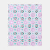 COUVERTURE POLAIRE ROSE FLORALE (Devant)
