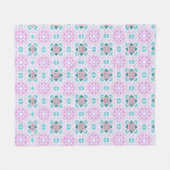 COUVERTURE POLAIRE ROSE FLORALE (Devant (Horizontal))