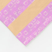 Couverture Polaire Rose Géométrique  (Coin)