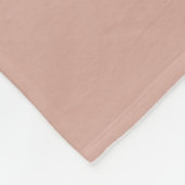 Couverture Polaire Rose Gold Blush Pink Parties scintillant Script Mo (Coin)