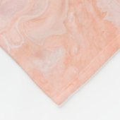 Couverture Polaire Rose Gold Blush rose Agate Géode Parties scintilla (Coin)