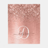 Couverture Polaire Rose Gold brossé Parties scintillant métallique No (Devant)