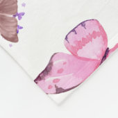 Couverture Polaire rose gold butterfly (Coin)