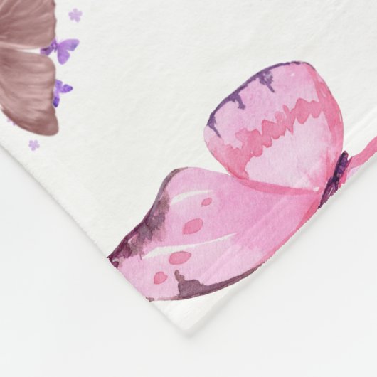 Couverture Polaire rose gold butterfly (Coin)