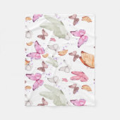 Couverture Polaire rose gold butterfly (Devant)