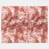 Couverture Polaire Rose Gold Girl fourrure animale (Devant (Horizontal))