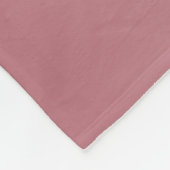 Couverture Polaire Rose Gold Pink Monogram Nom Paillettes Argentées (Coin)