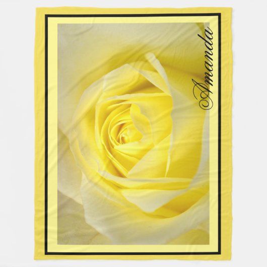 Couverture Polaire Rose jaune (Devant)